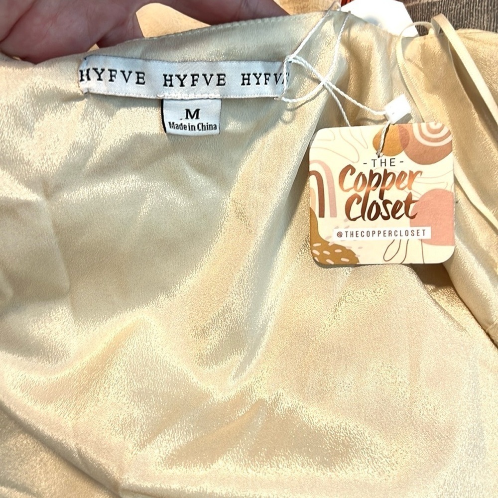 NWT,Hyfve,Lucious Cream,Tie-Front Romper,Sexy,Fun,Flirty,Vacation Perfect,Size M - Picture 3 of 11